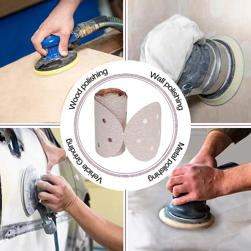psa sandpaper dry abrasive disc roll